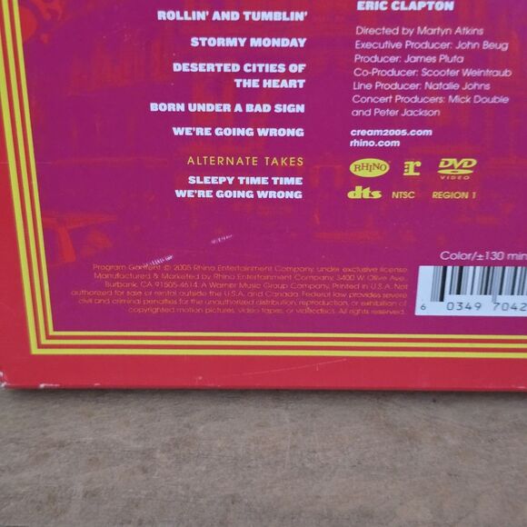 Cream Royal Albert Hall London May 2-3-5-6 2005 DVDs Rock Music - Picture 5 of 10